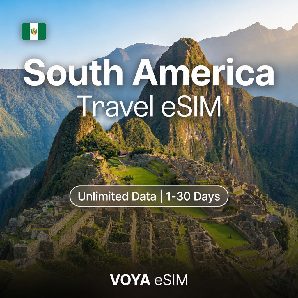 South America eSIM - Unlimited Data / 1~30 Days – VOYA eSIM
