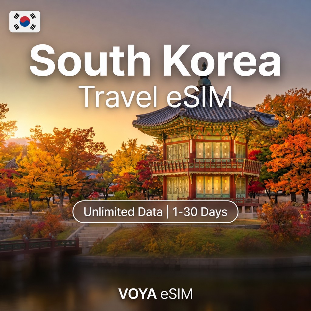 South Korea eSIM - Daily 1GB | Unlimited Data / 1~30 Days – VOYA eSIM