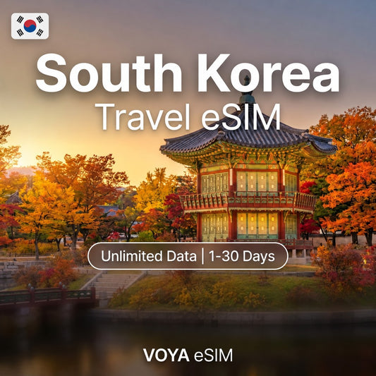 South Korea eSIM - Daily 1GB | Unlimited Data / 1~30 Days – VOYA eSIM