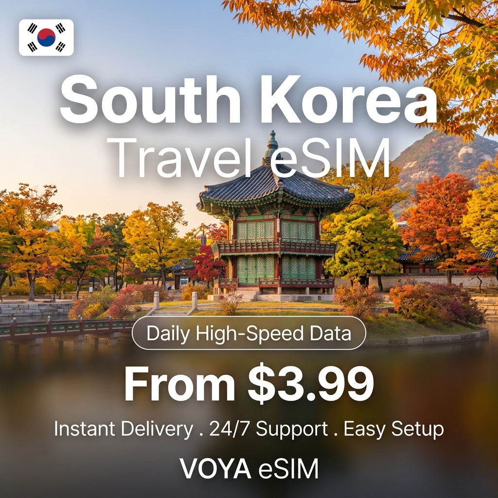 South Korea Travel eSIM - VOYA eSIM
