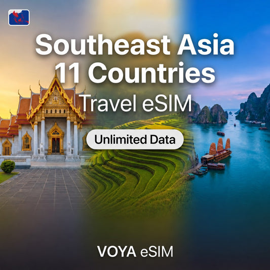 Southeast Asia 11 Countries Unlimited eSIM – VOYA eSIM