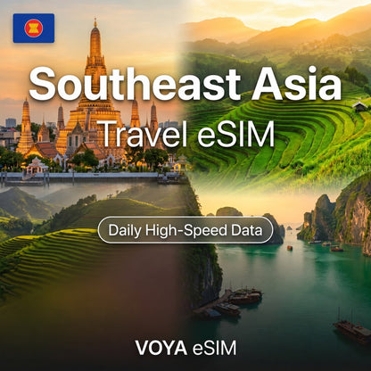 Southeast Asia Daily eSIM SG, MY, TH, ID – VOYA eSIM