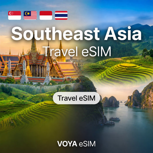 Southeast Asia eSIM - Fixed Data | 4 Countries – VOYA eSIM