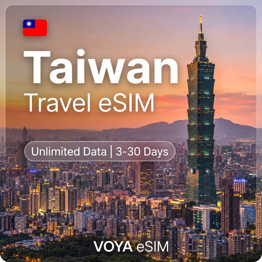 Taiwan eSIM - Daily 1GB | Standard | Unlimited Data / 3~30 Days – VOYA eSIM