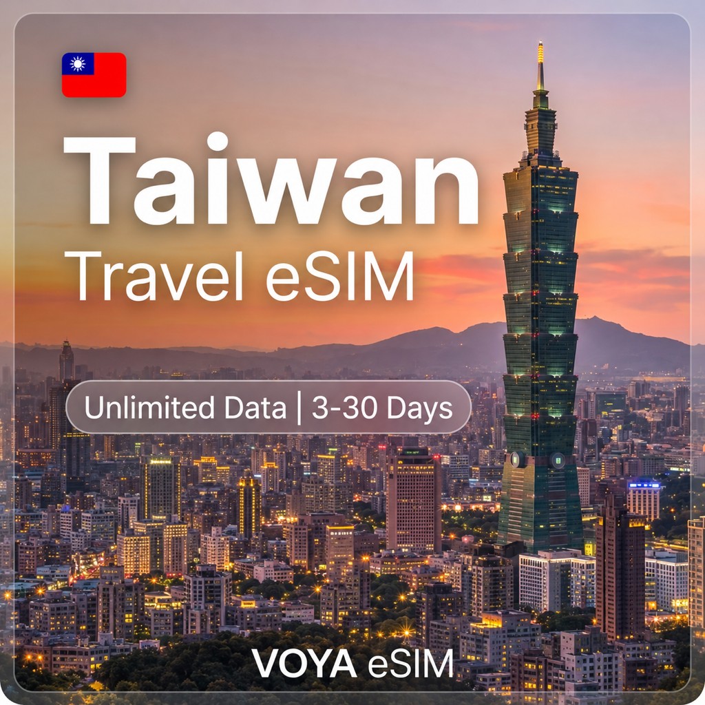 Taiwan eSIM - Standard | Unlimited Data / 3~30 Days – VOYA eSIM