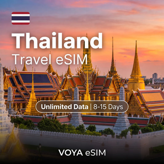 Thailand eSIM 5G Ultra | Unlimited Data | TrueMove | 8-15 Days – VOYA eSIM