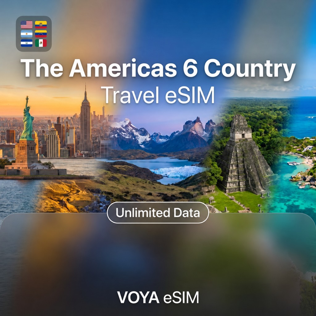 The Americas 6 Country eSIM Daily Unlimited Data Plan – VOYA eSIM