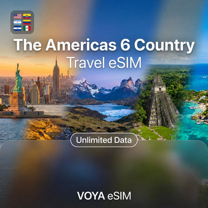 The Americas 6 Country eSIM Daily Unlimited Data Plan – VOYA eSIM