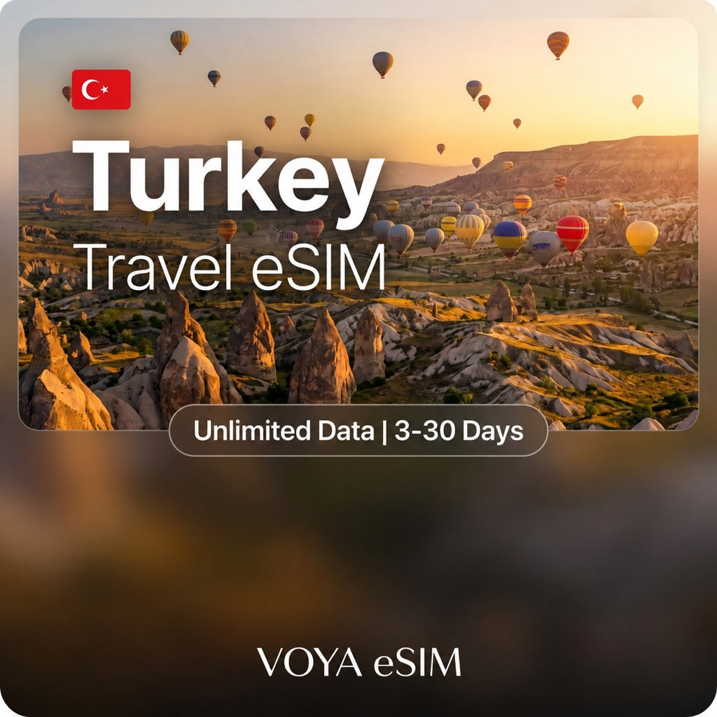 Turkey eSIM - Unlimited Data / 3~30 Days – VOYA eSIM
