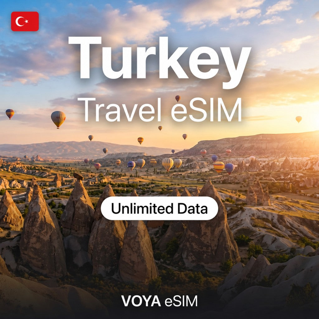 Turkey eSIM Daily Unlimited Data Plan | Instant Activation – VOYA eSIM