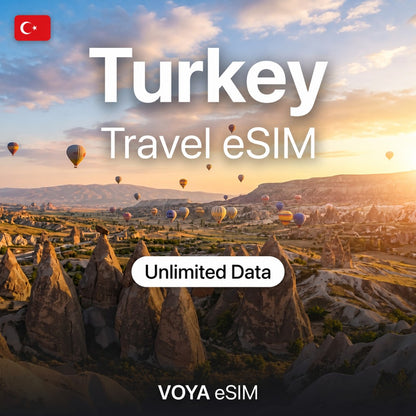 Turkey eSIM Daily Unlimited Data Plan | Instant Activation – VOYA eSIM