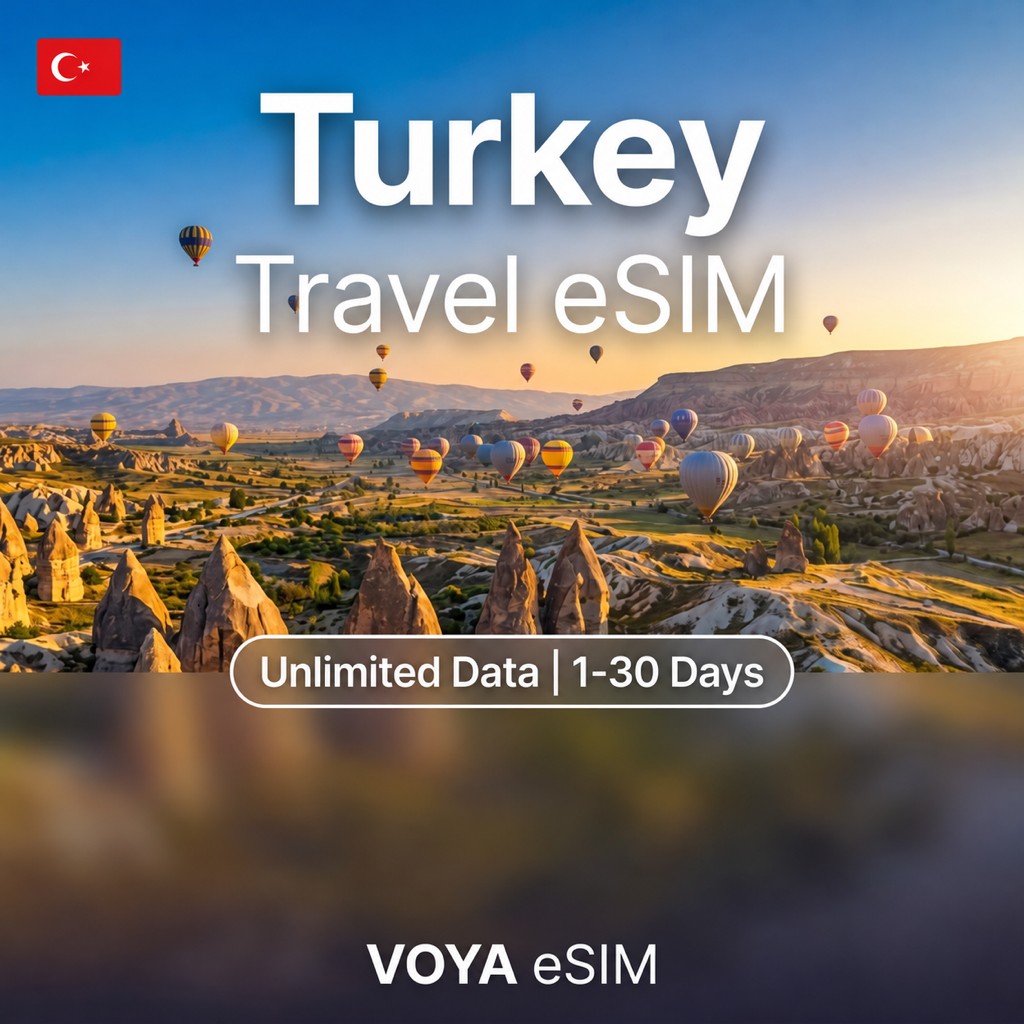 Turkey eSIM - Unlimited Data / 1~30 Days – VOYA eSIM