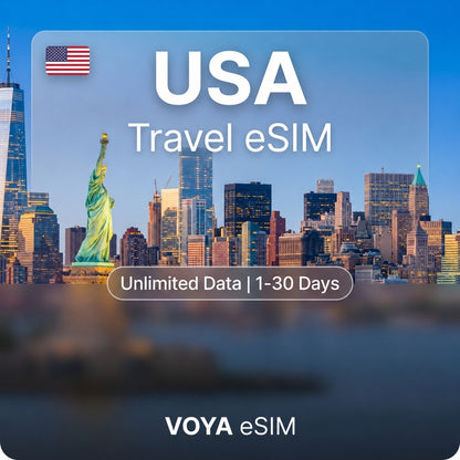 USA eSIM - Daily 1GB | Unlimited Data / 1~30 Days – VOYA eSIM