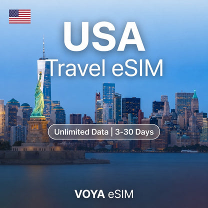 USA eSIM - Fixed Data | Unlimited Data / 3~30 Days – VOYA eSIM