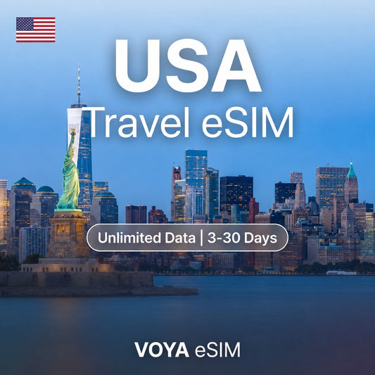USA eSIM - Fixed Data | Unlimited Data / 3~30 Days – VOYA eSIM