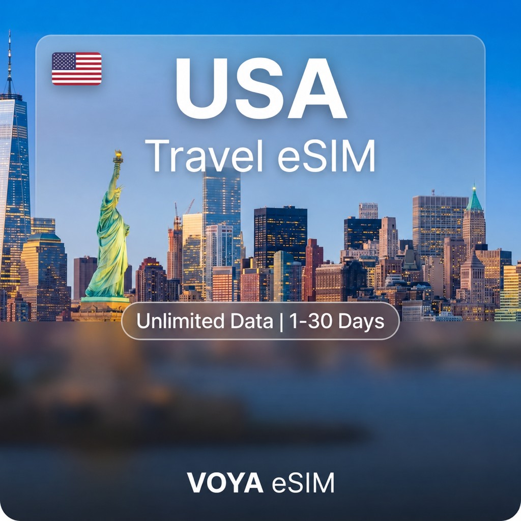 USA+Canada+Mexico eSIM PLUS | Unlimited Data | 1-30 Days – VOYA eSIM