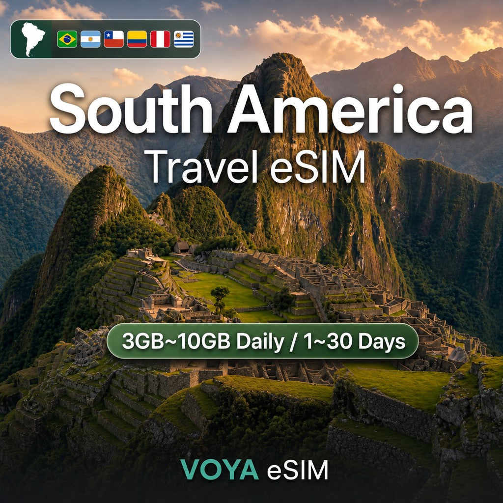 South America eSIM - 3GB~10GB Daily / 1~30 Days – VOYA eSIM